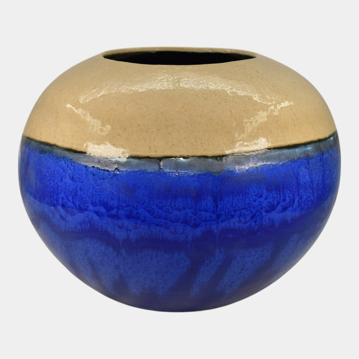Door Studio Art Pottery The Great Wave Off Kanagawa Crystalline Vase Kreigh