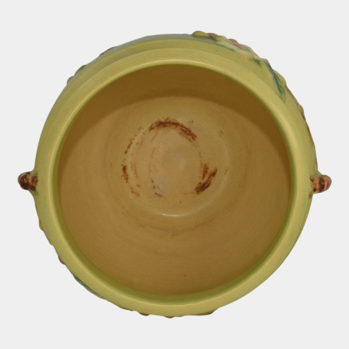 Roseville Apple Blossom Green 1949 Art Pottery Ceramic Jardiniere Planter 301-6