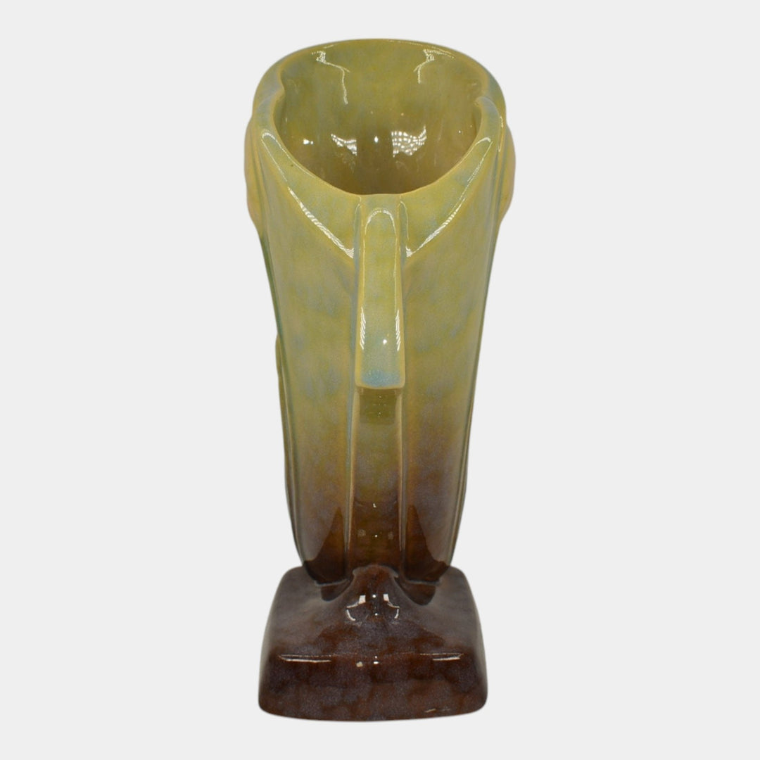 Roseville Wincraft Green 1948 Mid Century Modern Pottery Tulip Vase 282-8