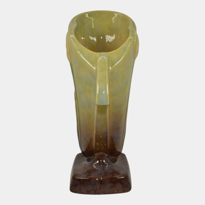 Roseville Wincraft Green 1948 Mid Century Modern Pottery Tulip Vase 282-8