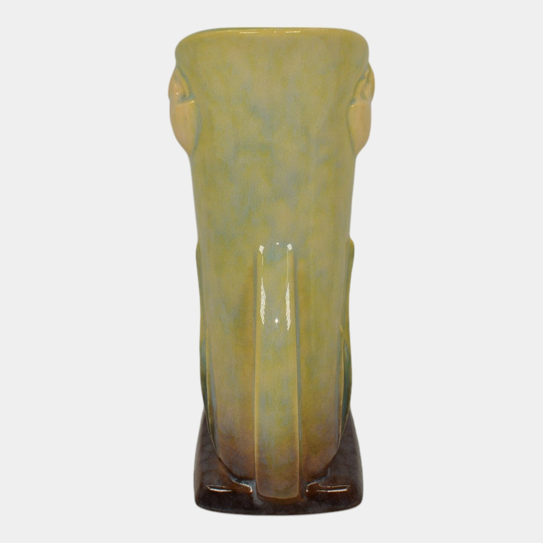 Roseville Wincraft Green 1948 Mid Century Modern Pottery Tulip Vase 282-8