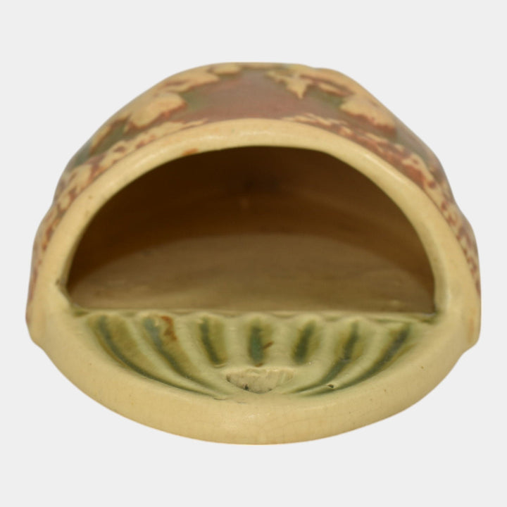 Roseville Donatello 1916 Vintage Art Pottery Ceramic Wall Pocket 1212-10