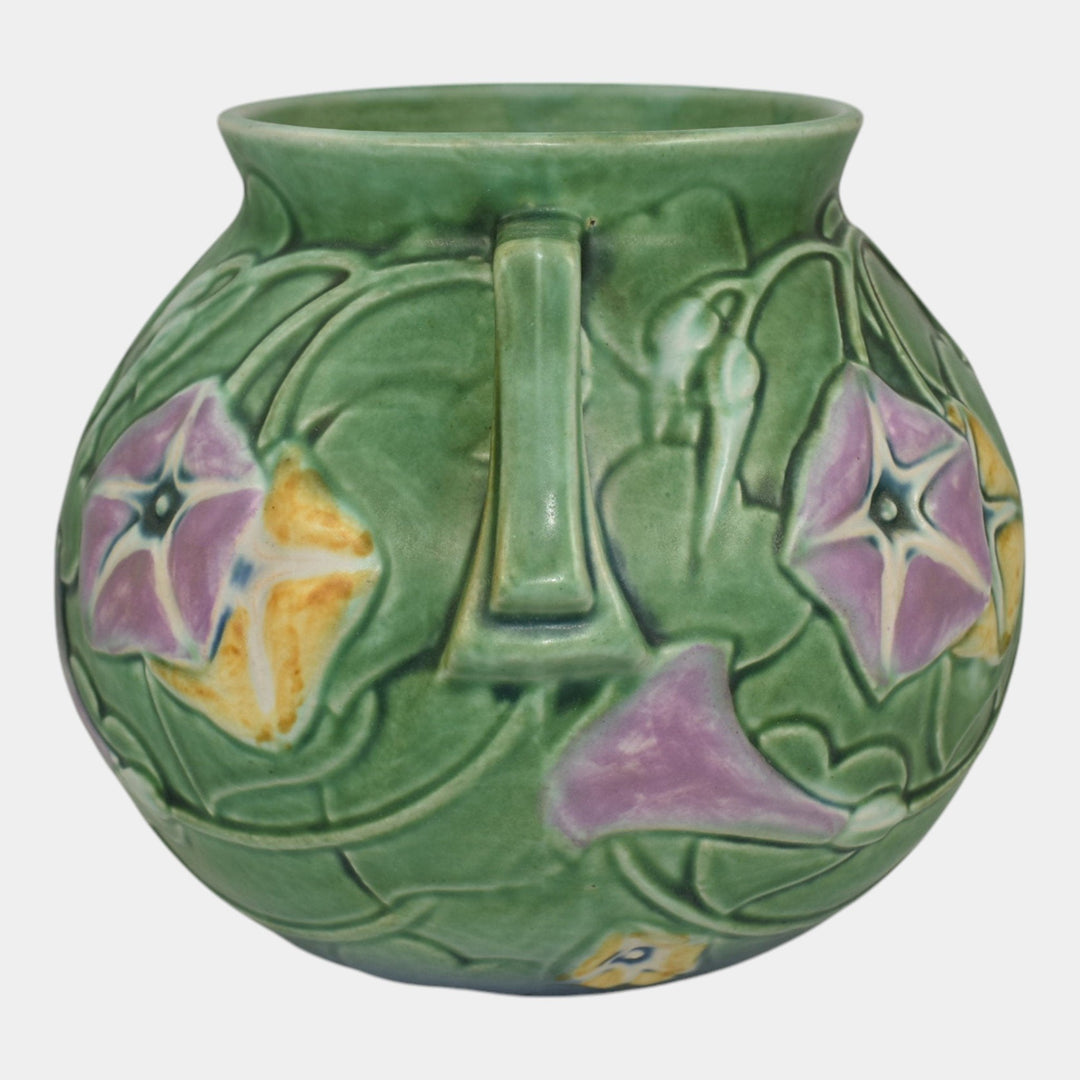 Roseville Morning Glory Green 1935 Vintage Pottery Ceramic Bulbous Vase 269-6