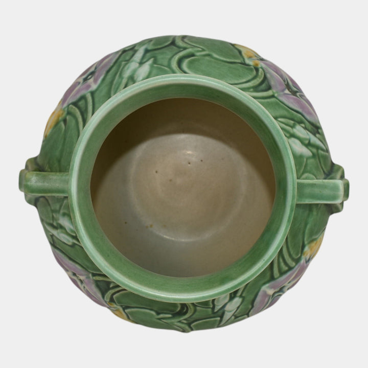Roseville Morning Glory Green 1935 Vintage Pottery Ceramic Bulbous Vase 269-6