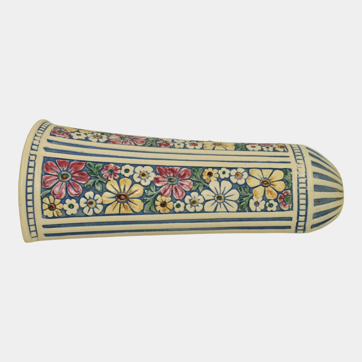 Weller Florala 1915-20 Vintage Art Pottery Floral Wall Pocket