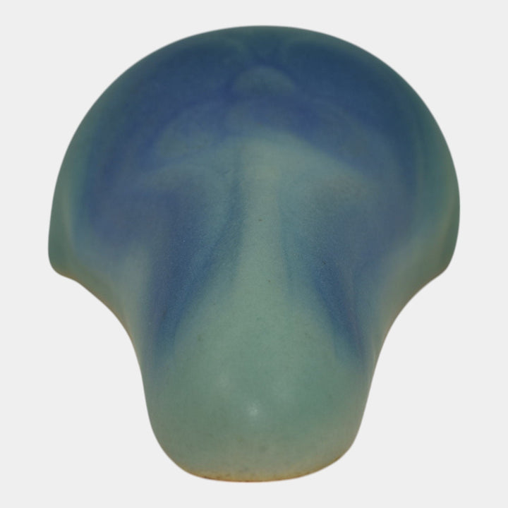 Van Briggle 1920s Vintage Art Pottery Blue Poppy Ceramic Wall Pocket 722