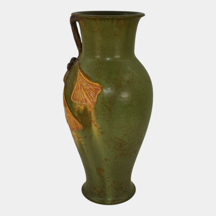 Ephraim Faience 2010 Hand Made Pottery Green Enduring Inspiration Vase D28