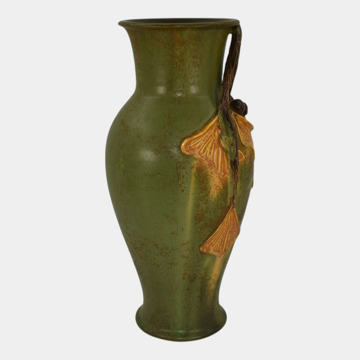 Ephraim Faience 2010 Hand Made Pottery Green Enduring Inspiration Vase D28