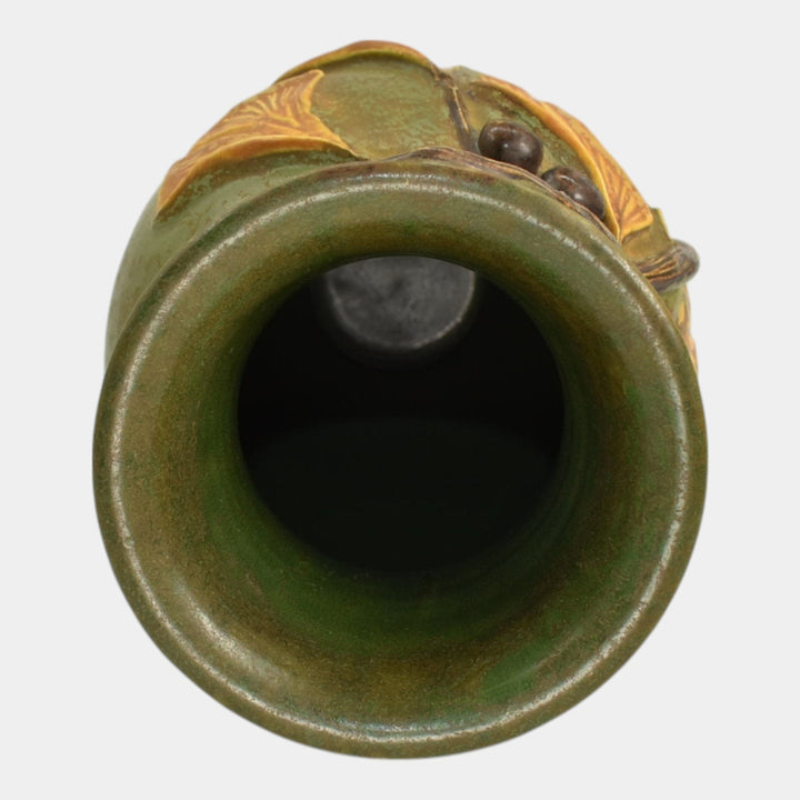 Ephraim Faience 2010 Hand Made Pottery Green Enduring Inspiration Vase D28