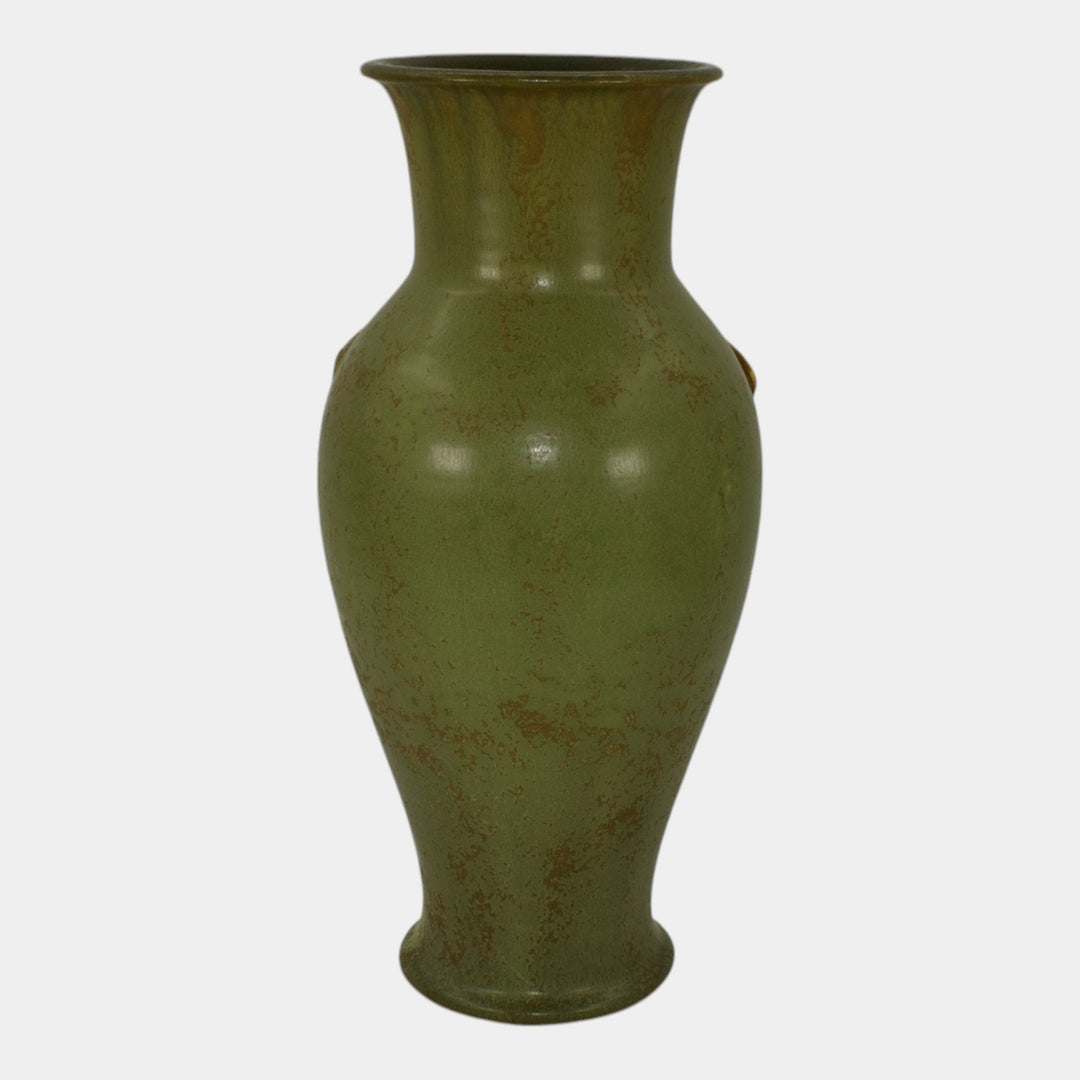 Ephraim Faience 2010 Hand Made Pottery Green Enduring Inspiration Vase D28