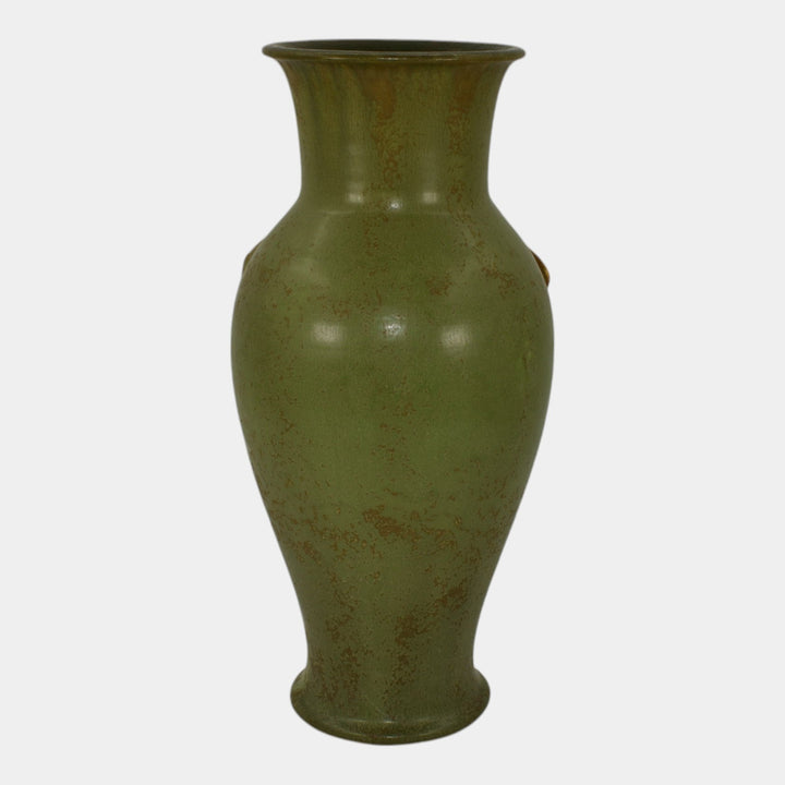 Ephraim Faience 2010 Hand Made Pottery Green Enduring Inspiration Vase D28