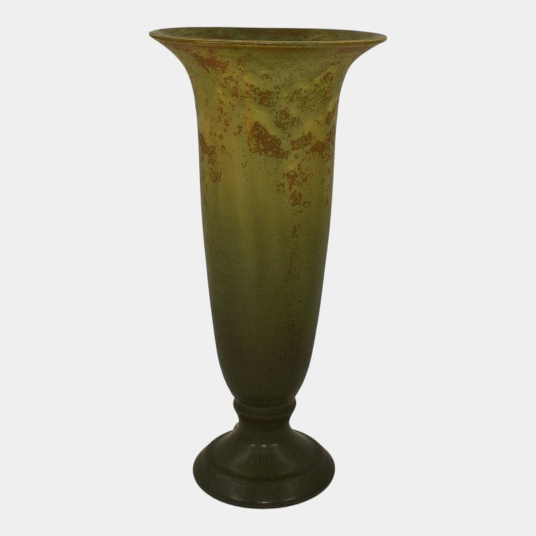 Ephraim Faience 2011 Hand Made Pottery Cattail And Moon Face Commemorative Vase