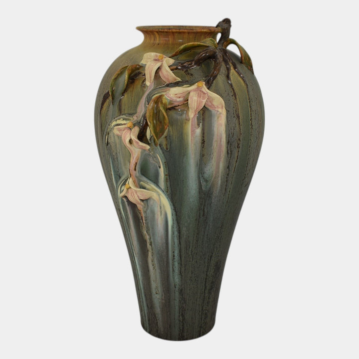 Ephraim Faience 2011 Hand Made Pottery Green Pure Affection Ceramic Vase C10R