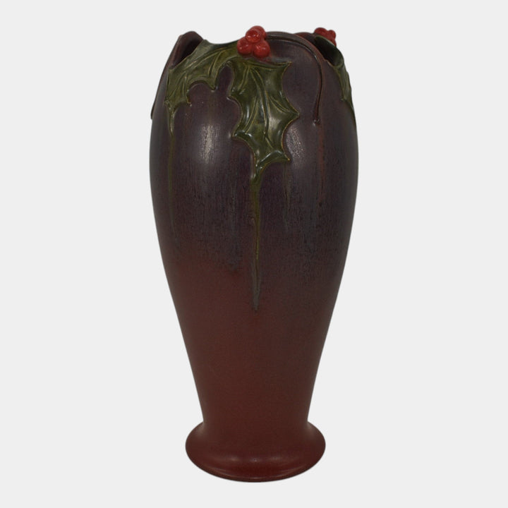 Ephraim Faience 2012 Limited Edition Pottery Purple Glad Tidings Vase HOL-12