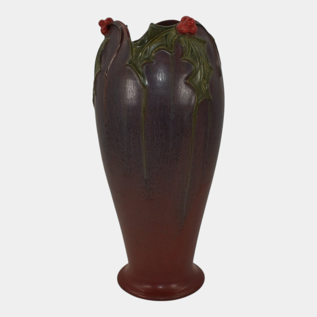 Ephraim Faience 2012 Limited Edition Pottery Purple Glad Tidings Vase HOL-12
