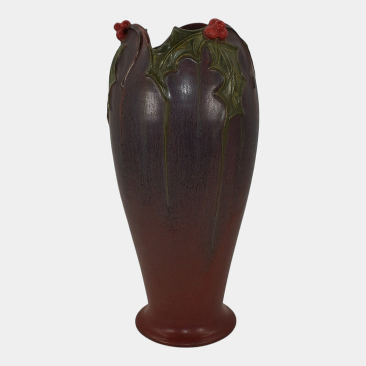 Ephraim Faience 2012 Limited Edition Pottery Purple Glad Tidings Vase HOL-12