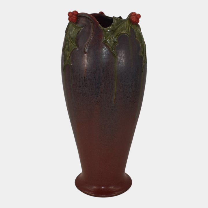 Ephraim Faience 2012 Limited Edition Pottery Purple Glad Tidings Vase HOL-12