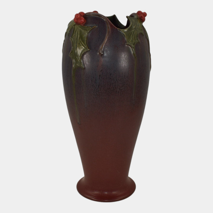 Ephraim Faience 2012 Limited Edition Pottery Purple Glad Tidings Vase HOL-12