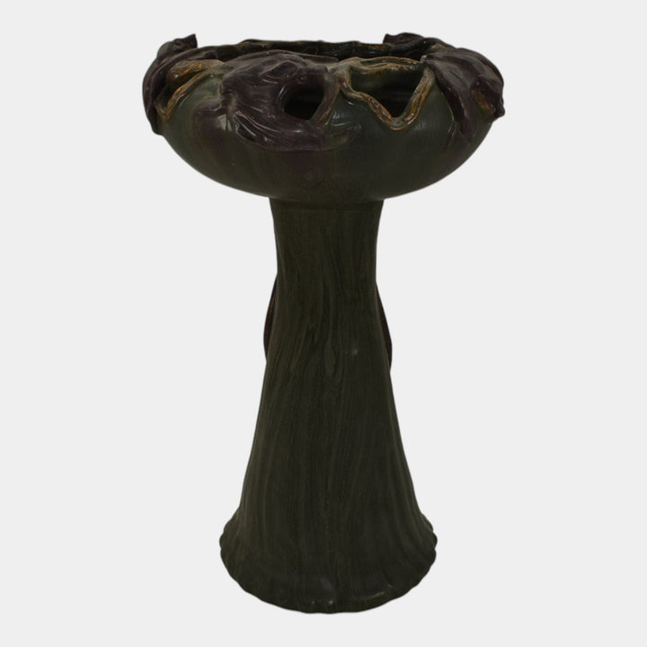 Ephraim Faience 2004 Limited Edition Pottery Green Bat Reticulated Chalice 351