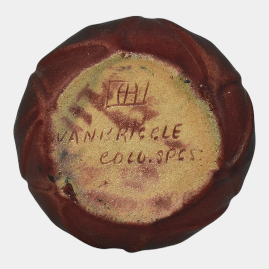 Van Briggle 1920s Vintage Art Pottery Mulberry Tulip Bud Flower Vase Shape 666