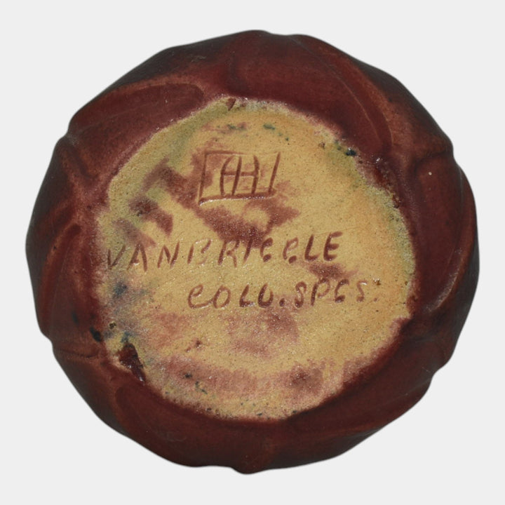 Van Briggle 1920s Vintage Art Pottery Mulberry Tulip Bud Flower Vase Shape 666