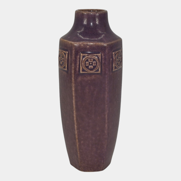 Rookwood 1914 Vintage Arts And Crafts Pottery Purple Ceramic Vase 1812