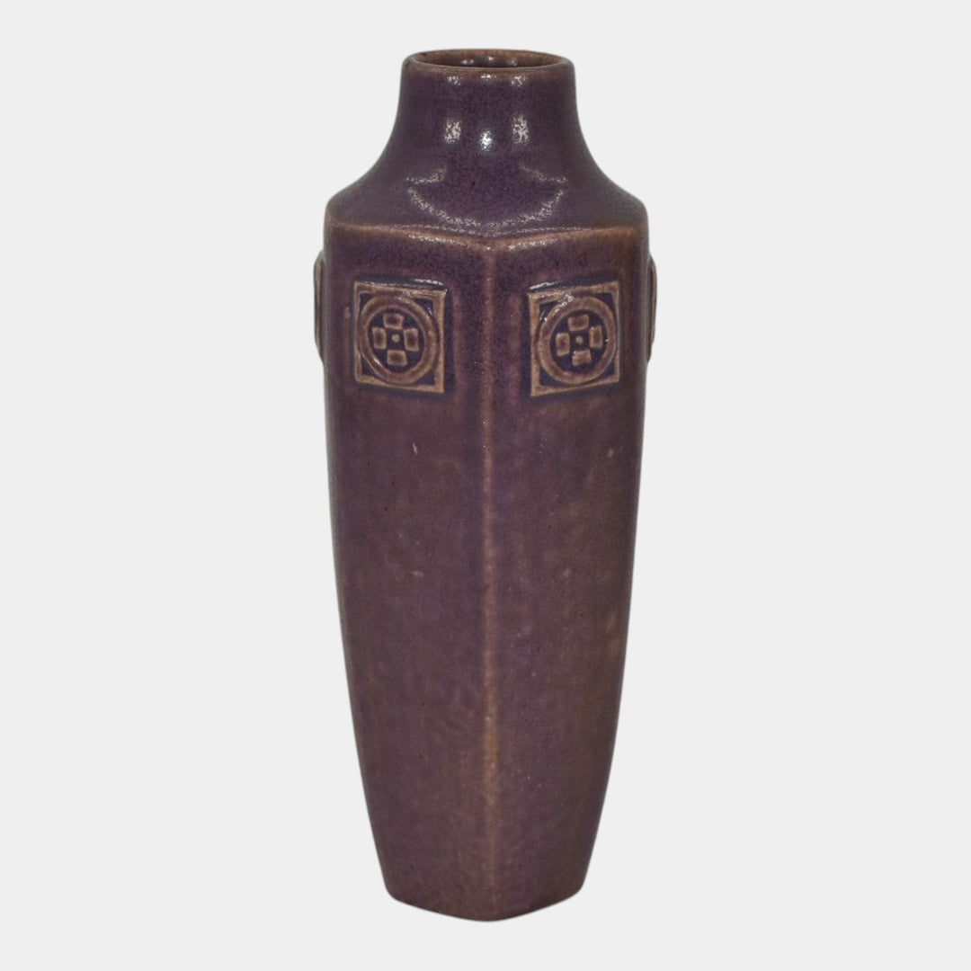 Rookwood 1914 Vintage Arts And Crafts Pottery Purple Ceramic Vase 1812