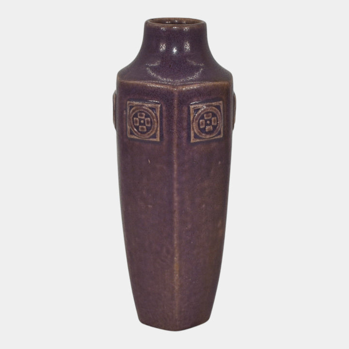Rookwood 1914 Vintage Arts And Crafts Pottery Purple Ceramic Vase 1812