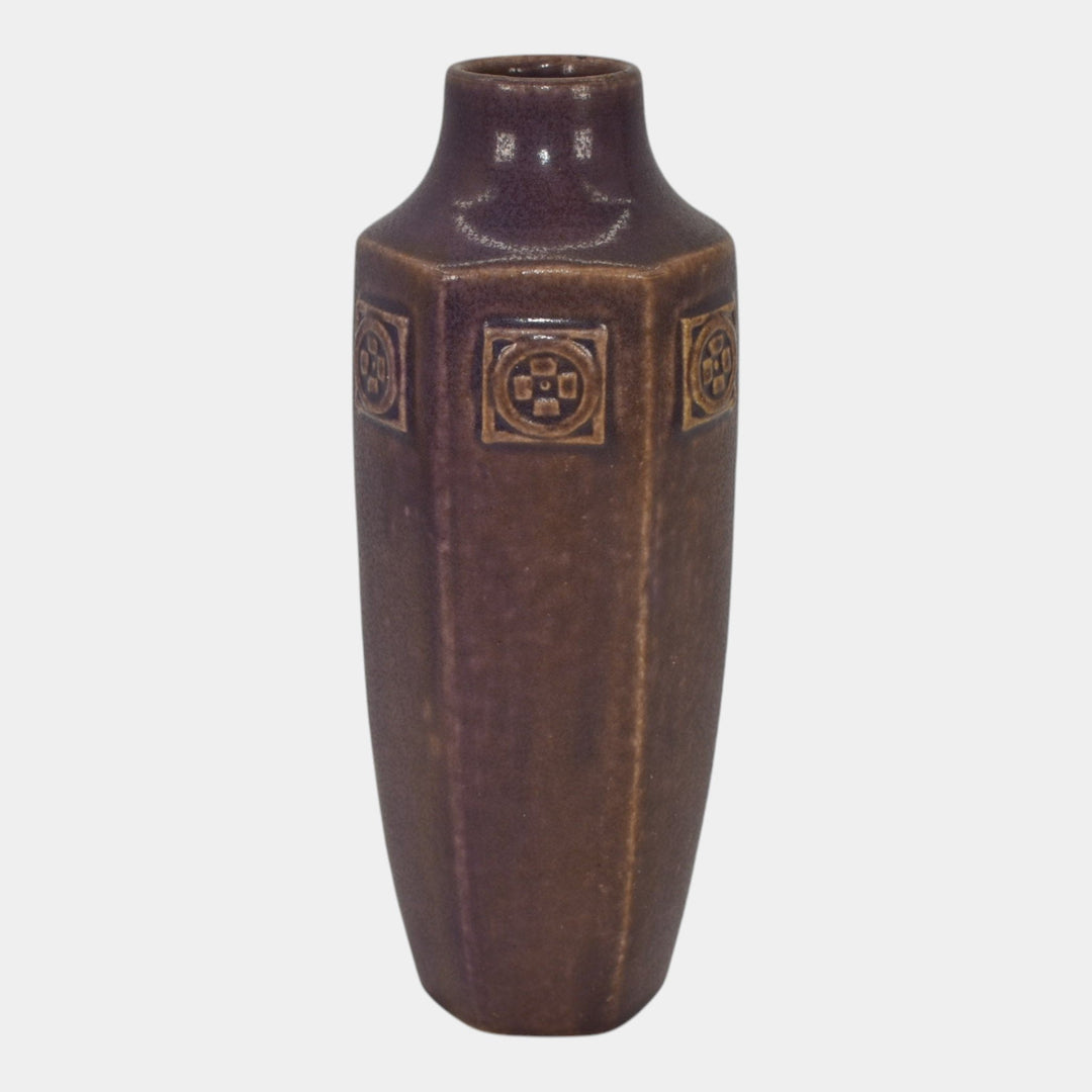 Rookwood 1914 Vintage Arts And Crafts Pottery Purple Ceramic Vase 1812