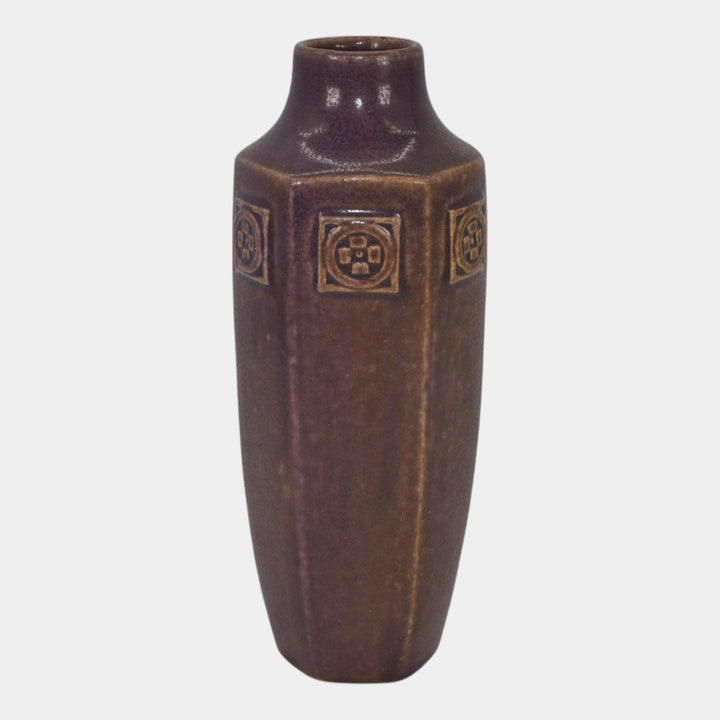 Rookwood 1914 Vintage Arts And Crafts Pottery Purple Ceramic Vase 1812