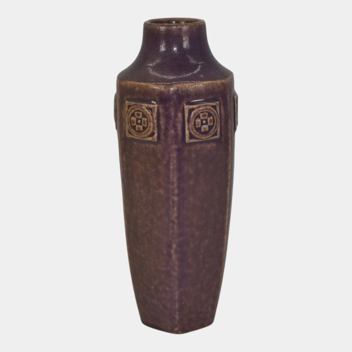 Rookwood 1914 Vintage Arts And Crafts Pottery Purple Ceramic Vase 1812