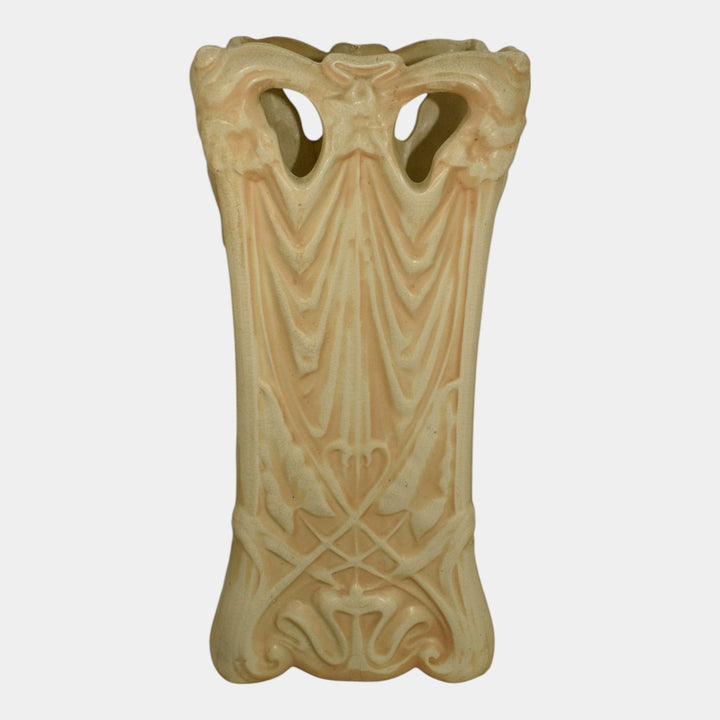 Roseville Ivory Tint 1916 Vintage Art Nouveau Pottery Ceramic Umbrella Stand 717