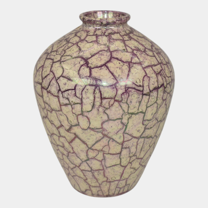 Weller Cloudburst Lustre Art Deco Pottery Mottled Purple Ceramic Vase