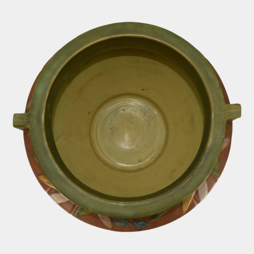 Roseville Futura Tan 1928 Vintage Art Pottery Ceramic Jardiniere Planter 616-8 - Just Art Pottery