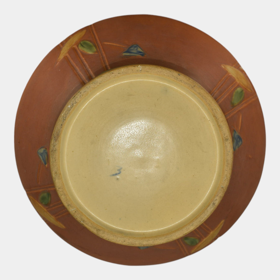 Roseville Futura Tan 1928 Vintage Art Pottery Ceramic Jardiniere Planter 616-8 - Just Art Pottery