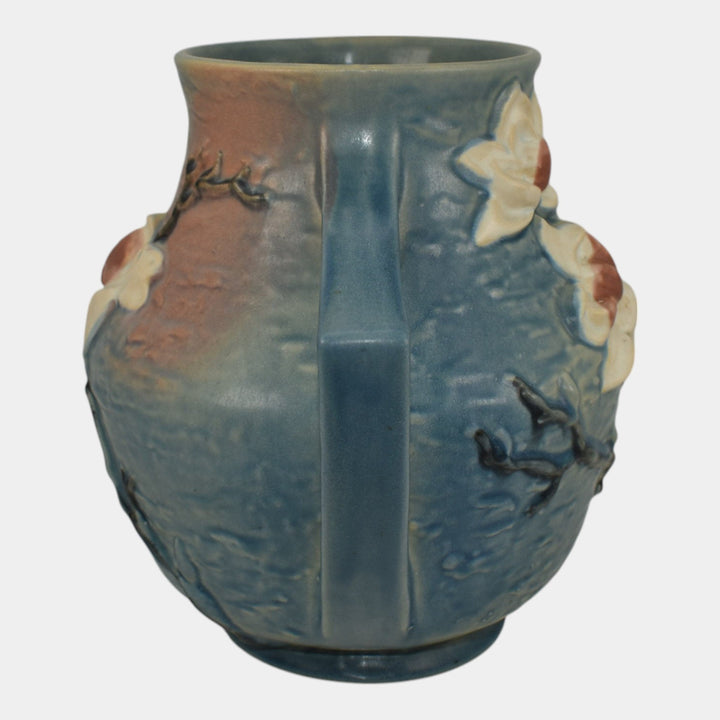 Roseville Magnolia Blue 1943 Vintage Mid Century Modern Art Pottery Vase 91-8