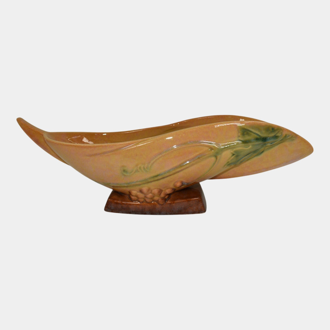 Roseville Wincraft Orange 1948 Mid Century Modern Pottery Ceramic Bowl 228-12 - Just Art Pottery