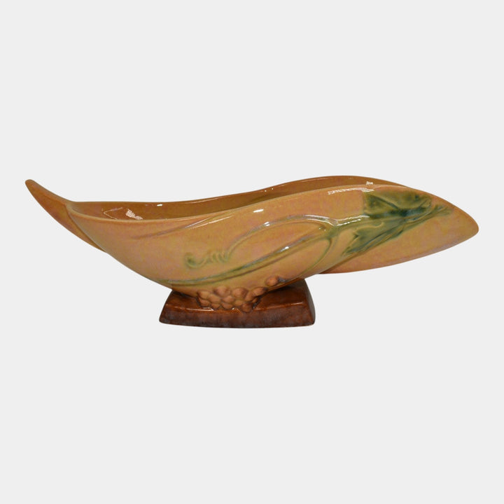 Roseville Wincraft Orange 1948 Mid Century Modern Pottery Ceramic Bowl 228-12 - Just Art Pottery