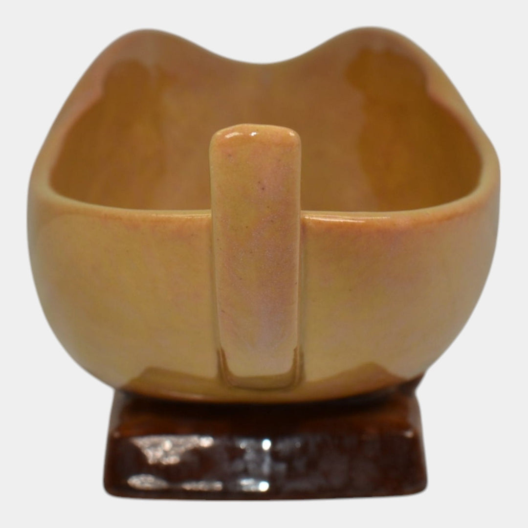 Roseville Wincraft Orange 1948 Mid Century Modern Pottery Ceramic Bowl 228-12 - Just Art Pottery