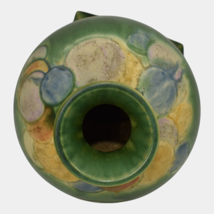 Roseville Futura Green 1928 Vintage Art Deco Pottery Balloons Globe Vase 404-8