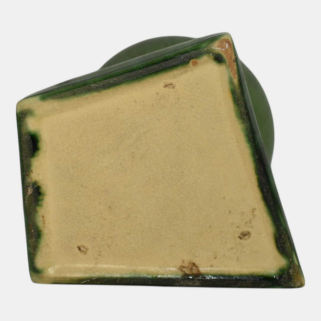 Roseville Futura Green 1928 Vintage Art Deco Pottery Balloons Globe Vase 404-8