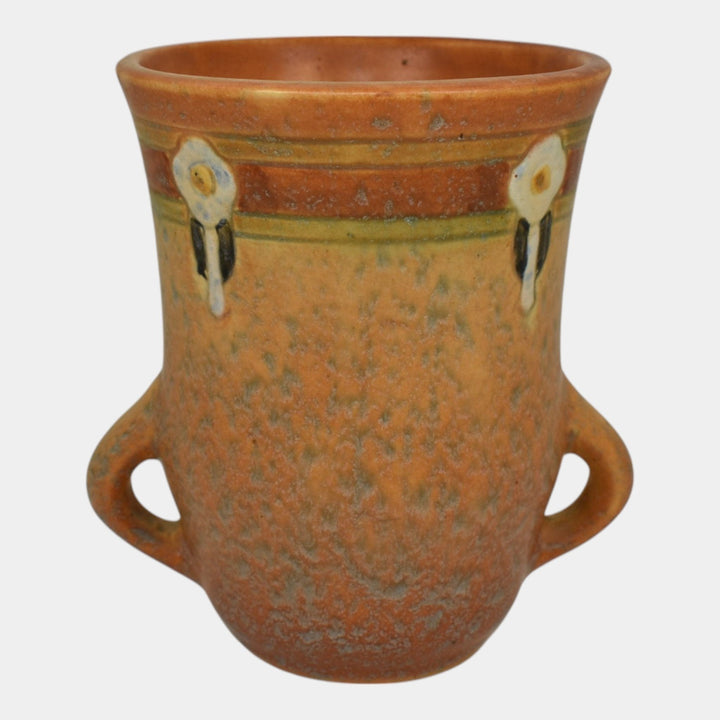 Roseville Montacello Tan 1931 Arts And Crafts Pottery Ceramic Flower Vase 558-5