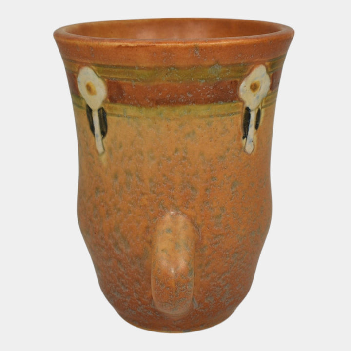 Roseville Montacello Tan 1931 Arts And Crafts Pottery Ceramic Flower Vase 558-5