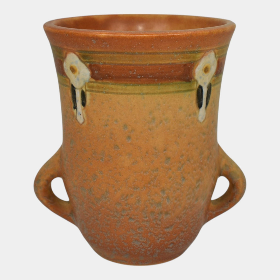 Roseville Montacello Tan 1931 Arts And Crafts Pottery Ceramic Flower Vase 558-5