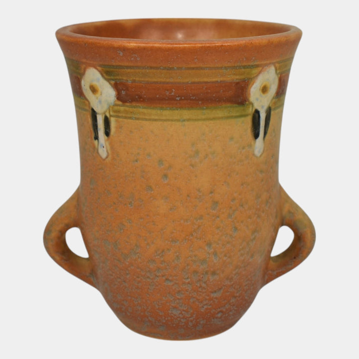 Roseville Montacello Tan 1931 Arts And Crafts Pottery Ceramic Flower Vase 558-5