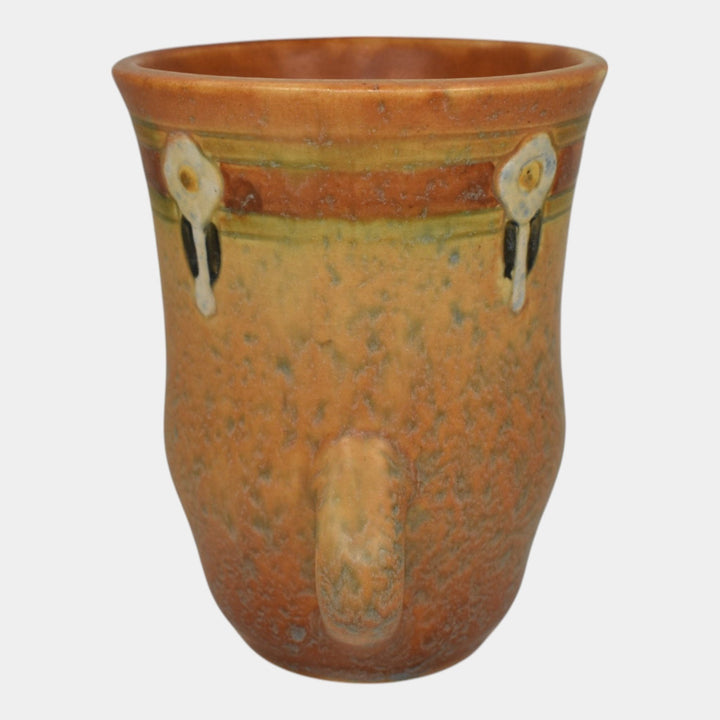 Roseville Montacello Tan 1931 Arts And Crafts Pottery Ceramic Flower Vase 558-5