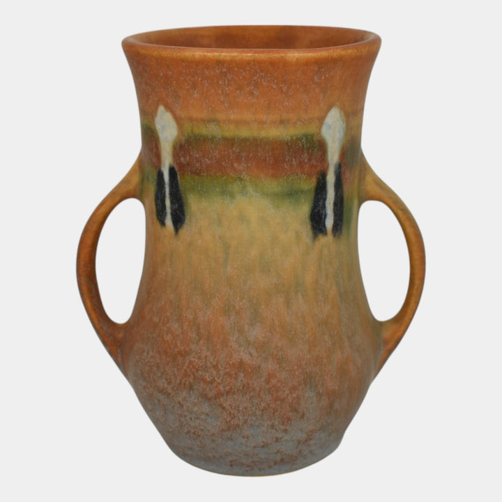 Roseville Montacello Tan 1931 Vintage Arts And Crafts Pottery Ceramic Vase 556-5