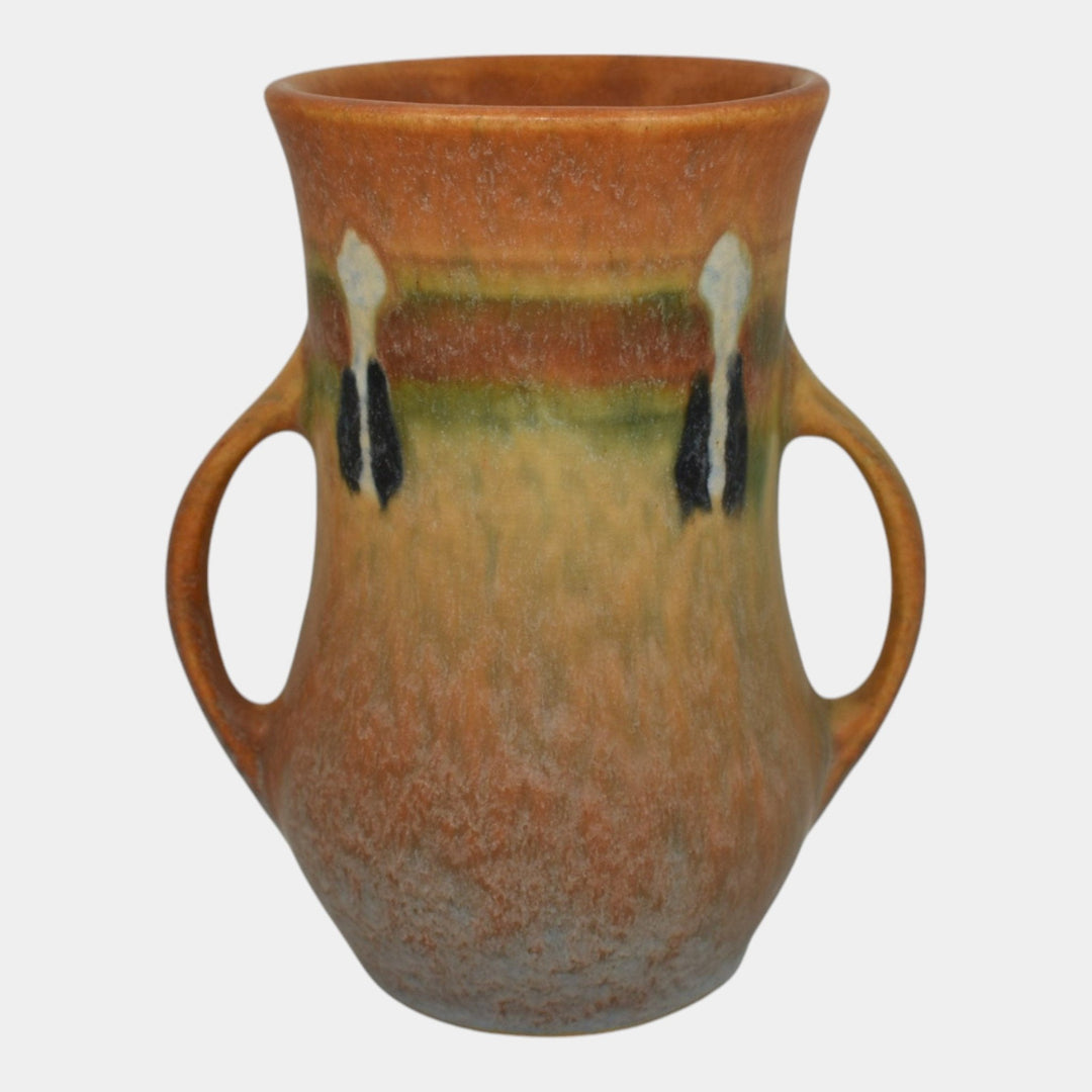 Roseville Montacello Tan 1931 Vintage Arts And Crafts Pottery Ceramic Vase 556-5