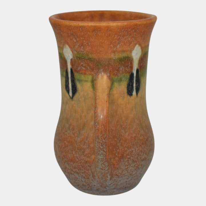 Roseville Montacello Tan 1931 Vintage Arts And Crafts Pottery Ceramic Vase 556-5