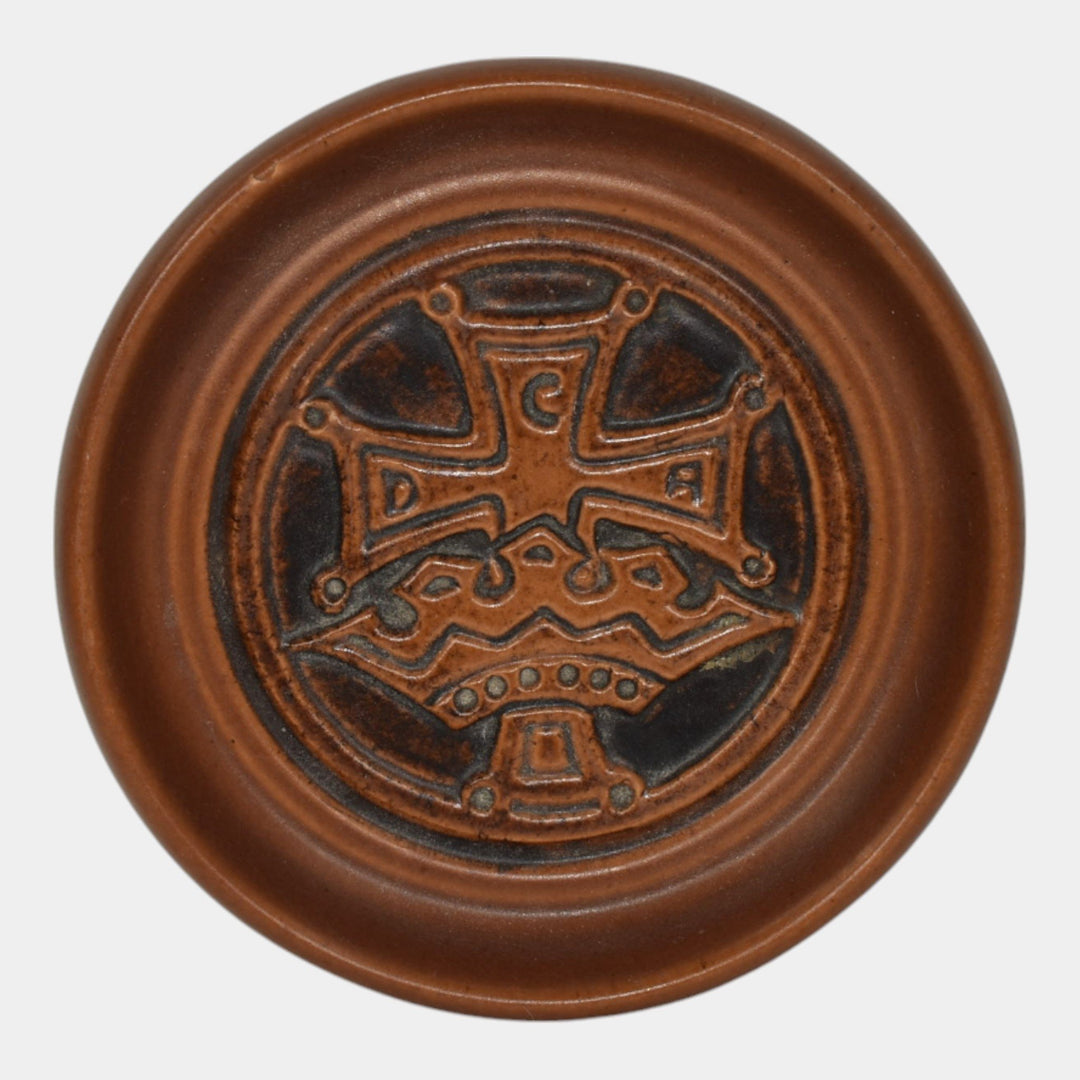 North Dakota School of Mines UND Pottery Catholic Daughters Crown Tray - Just Art Pottery